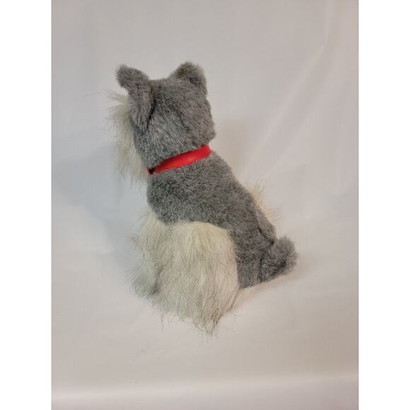 Miniature Schnauzer Sparkie ASPCA Special Effects 1994 Polar Puff Red Collar - Picture 11 of 15